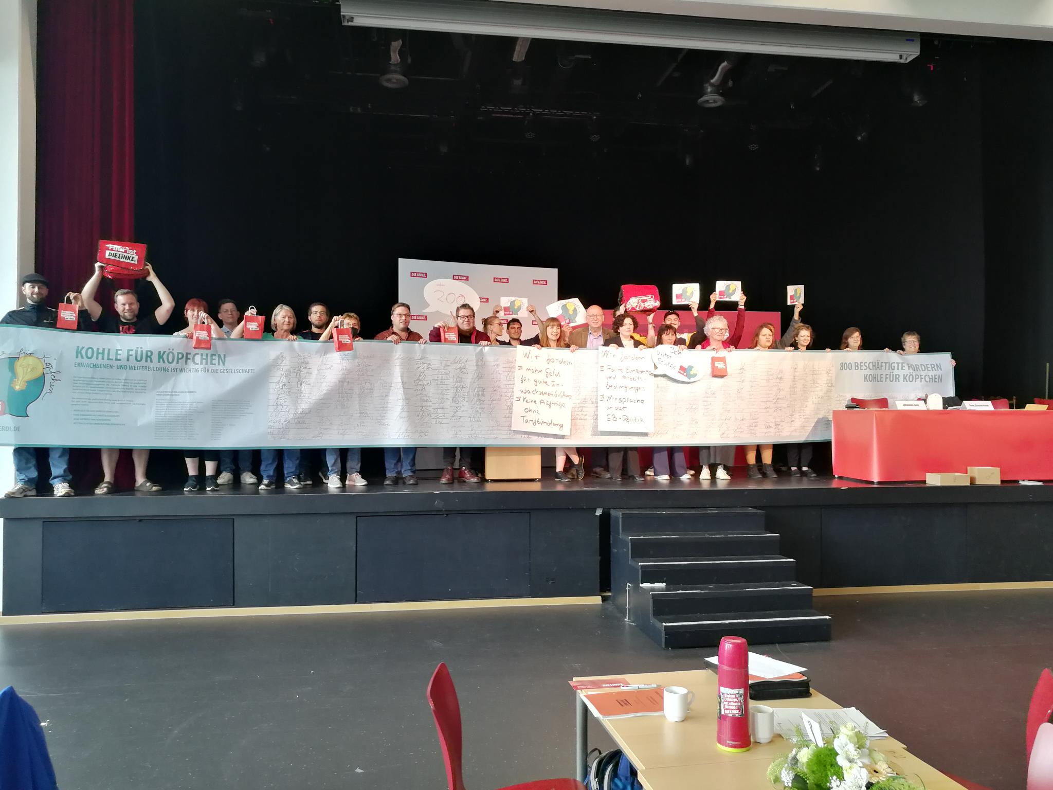 "Die Linke" für kfk auf ihrem Parteitag im Mai ´22