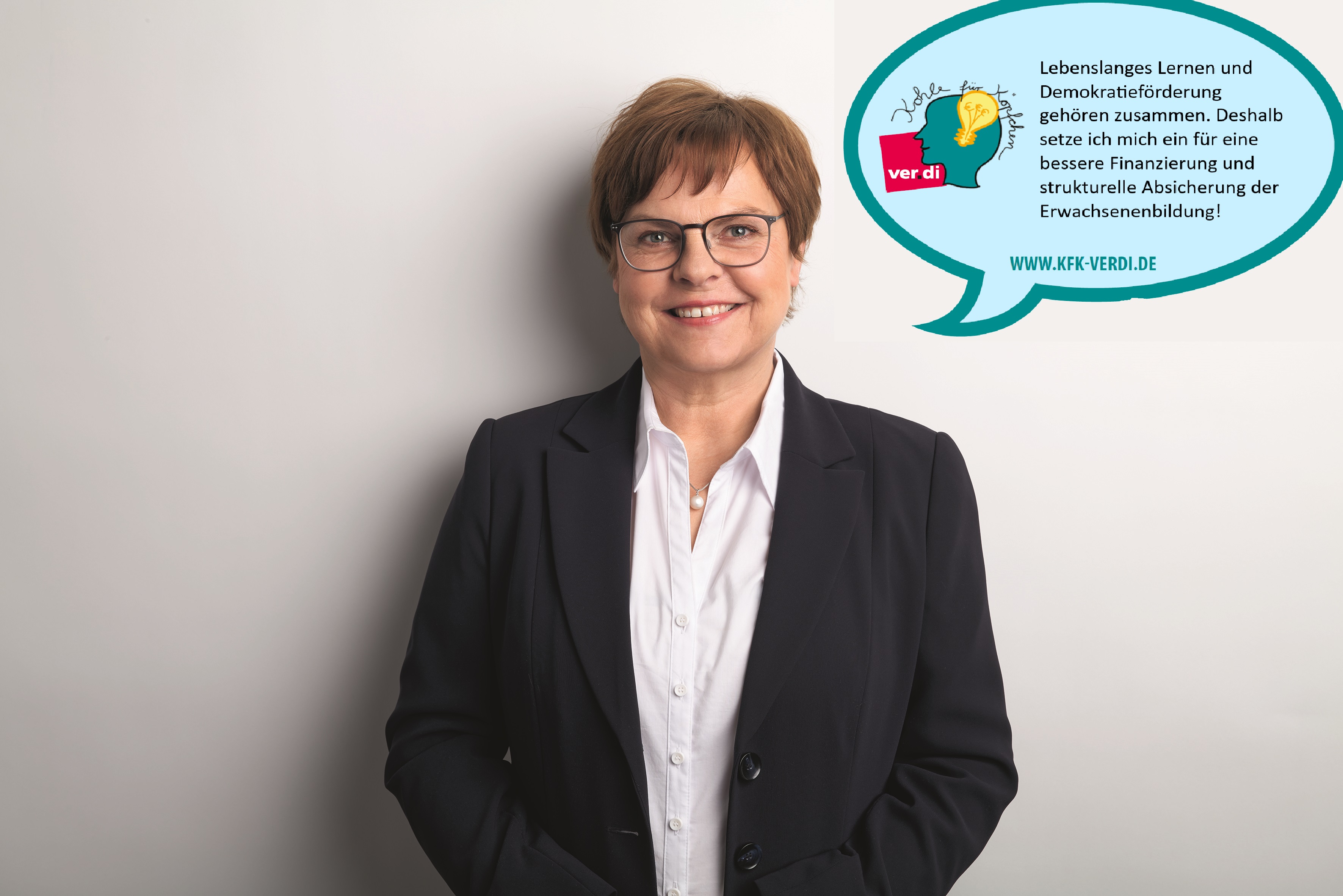 Dr. Silke Lesemann, MdL SPD, Laatzen - "Lebenslanges Lernen und Demokratieförderung gehören zusammen. Deshalb setze ich mich ein für eine bessere Finanzierung und strukturelle Absicherung der Erwachsenenbildung! "